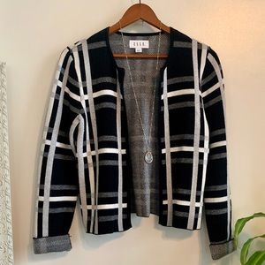 Elle Plaid Sweater Jacket